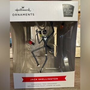 Disney Jack Skellington Ornament - Black, White, and Red